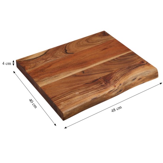 Tocator, acacia, 48 x 40 cm, grosime 4 cm - Kesper