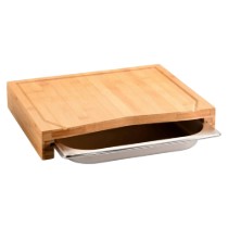 Tocator bambus, cu tava de colectare GN 1/2, 36,5 x 28,5 cm - Kesper