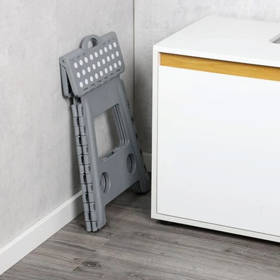 Scaun pliabil, 39 cm, plastic, Gri - Kesper