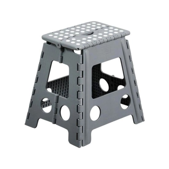 Scaun pliabil, 39 cm, plastic, Gri - Kesper