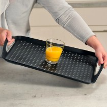 Tava servire din plastic, 45,5 x 32 cm, Negru - Kesper