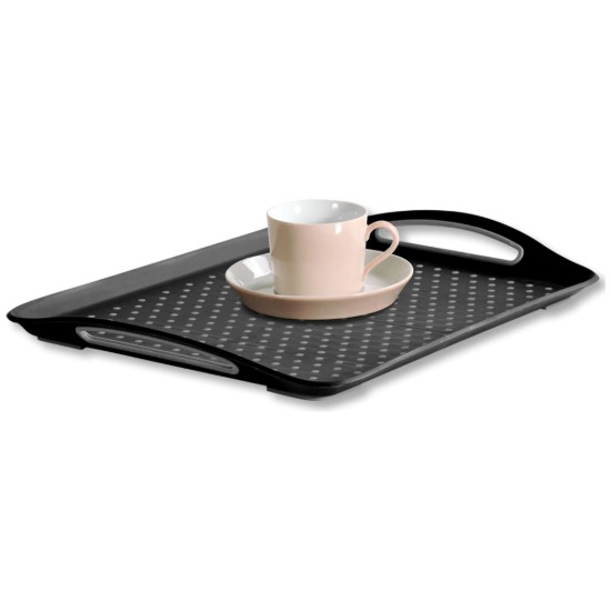 Tava servire din plastic, 45,5 x 32 cm, Negru - Kesper