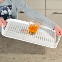 Tava servire din plastic, 45,5 x 32 cm, Alb - Kesper
