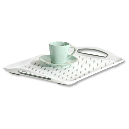 Tava servire din plastic, 45,5 x 32 cm, Alb - Kesper