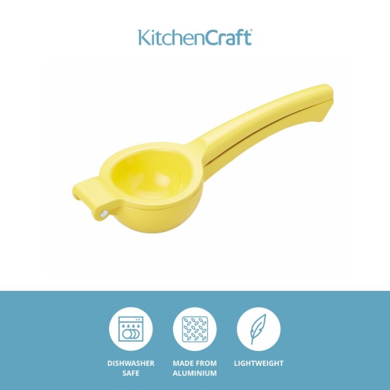 Storcator manual pentru citrice, metal, Galben - Kitchen Craft