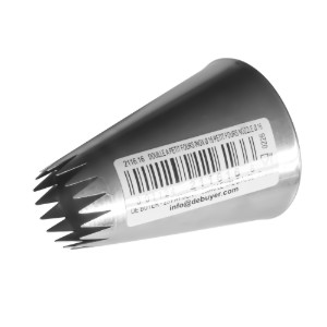 Duza decorat, 17 dinti, inox, 16 mm - de Buyer