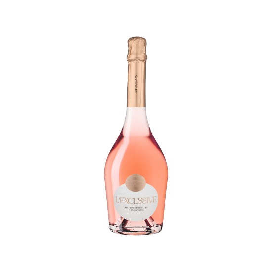 L’EXCESSIVE ROSÉ, Băutură spumantă fără alcool, 750 ml ℮, Estoublon, Franța