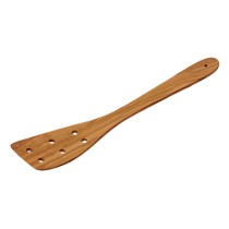 Spatula cu orificii, lemn de maslin, 30 cm - Kesper