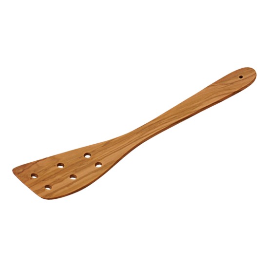 Spatula cu orificii, lemn de maslin, 30 cm - Kesper