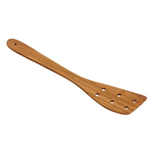 Spatula cu orificii, lemn de maslin, 30 cm - Kesper