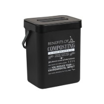 Cos dreptunghiular pentru compost, 21 x 17,5 x 24,5 cm, Negru - Kesper
