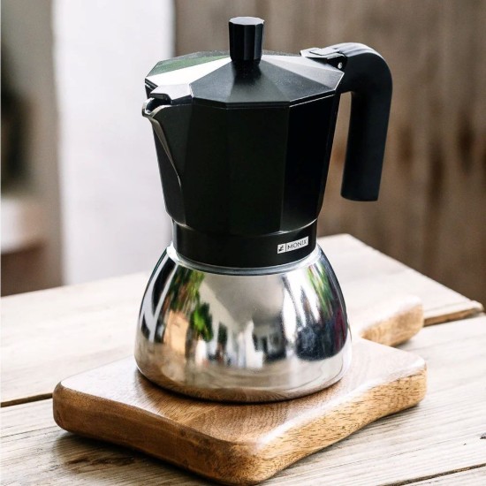 Cafetiera inox, 470ml, Negru - Monix