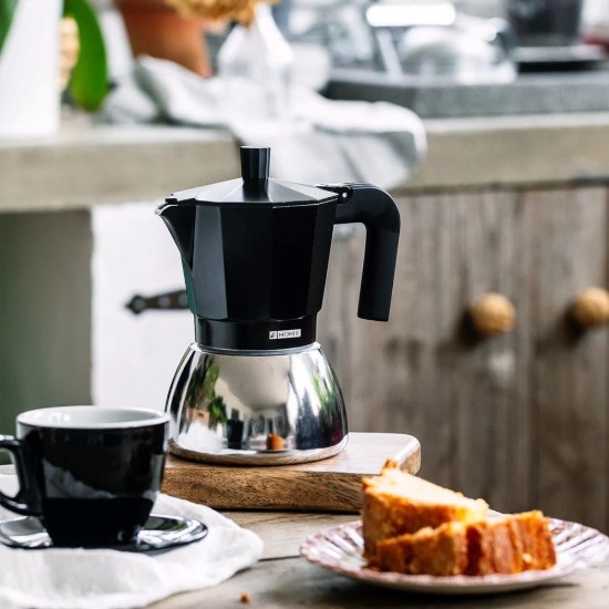 Cafetiera inox, 470ml, Negru - Monix