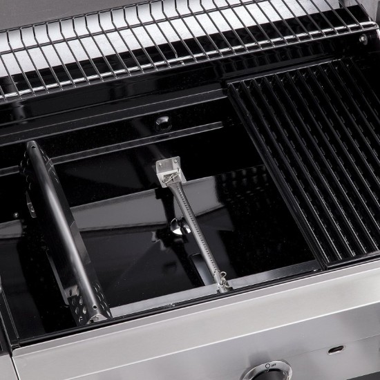 Gratar pe gaz Char-Broil Convective 440S, 4 arzatoare din inox, grile din fonta 140846