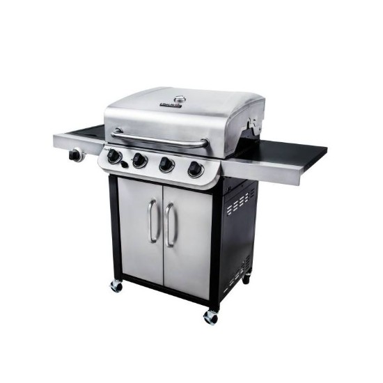 Gratar pe gaz Char-Broil Convective 440S, 4 arzatoare din inox, grile din fonta 140846