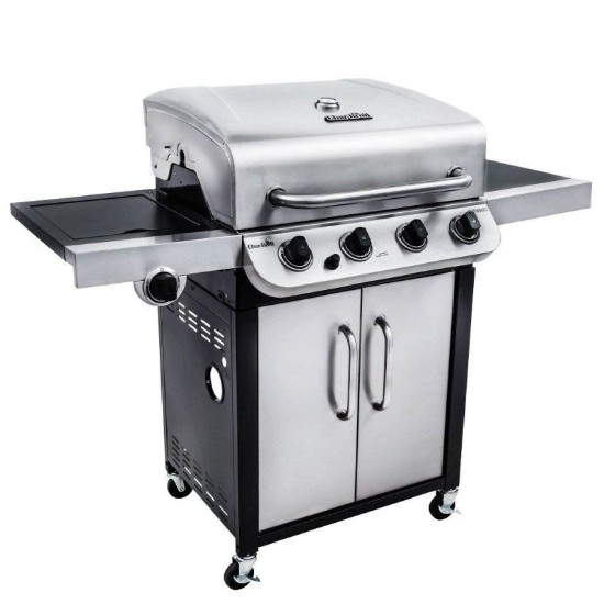 Gratar pe gaz Char-Broil Convective 440S, 4 arzatoare din inox, grile din fonta 140846