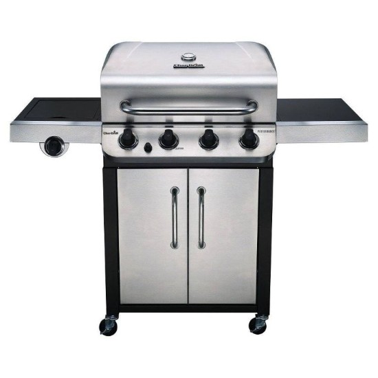 Gratar pe gaz Char-Broil Convective 440S, 4 arzatoare din inox, grile din fonta 140846
