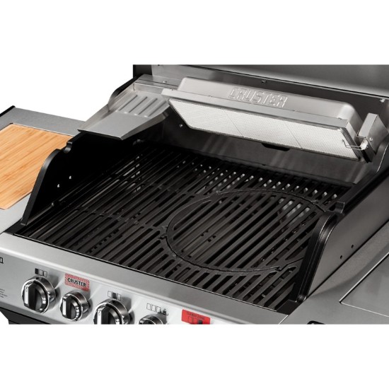 Gratar pe gaz, 3 arzatoare inox, arzator infrarosu ajustabil, grile fonta, Enders Uniq 3 IK Cruster 870033