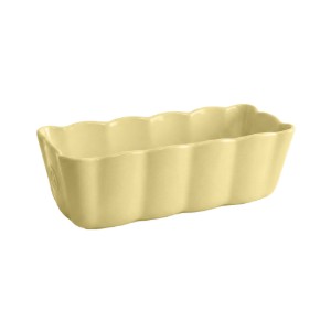 Tava cozonac, ceramica, 24,5x11cm/1,1L, "Madeleine", Vanilla - Emile Henry