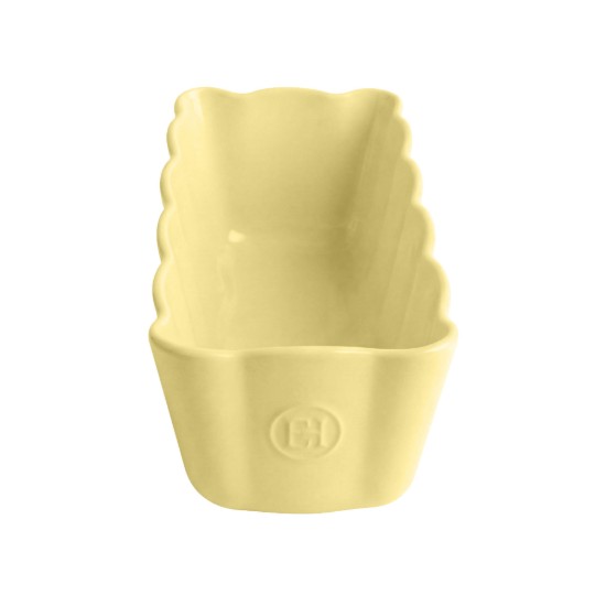 Tava cozonac, ceramica, 24,5x11cm/1,1L, "Madeleine", Vanilla - Emile Henry