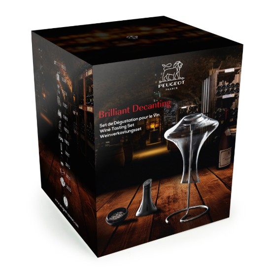 Set decantor cu bile de curatare, 3 piese, "Brilliant Decantor" - Peugeot