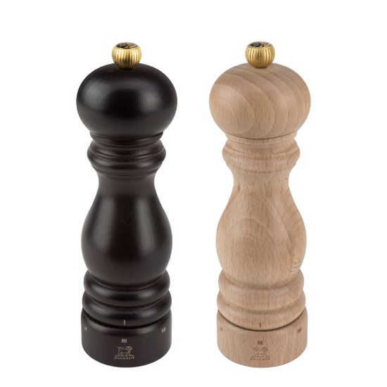 Set 2 rasnite sare si piper, 20 cm, "Paris u'Select Z", Chocolate&Natural - Peugeot