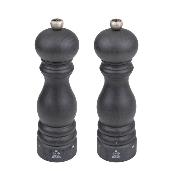 Set 2 rasnite sare si piper, 20 cm, "Paris u'Select Z", Graphite - Peugeot