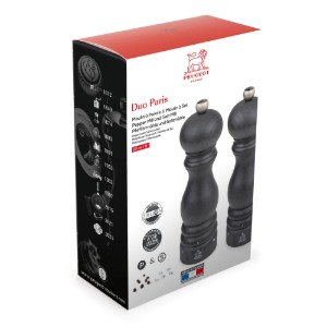 Set 2 rasnite sare si piper, 20 cm, "Paris u'Select Z", Graphite - Peugeot