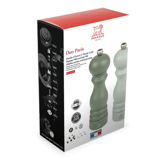 Set 2 rasnite sare si piper, 20 cm, "Paris u'Select Z", Fern&Sage - Peugeot