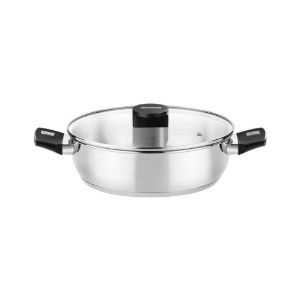 Cratita inox, cu capac sticla, 26cm/3,6L, "Elite" - Monix