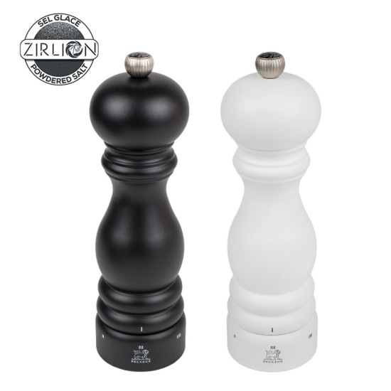 Set 2 rasnite sare si piper, 20 cm, "Paris u'Select Z", Black&White - Peugeot