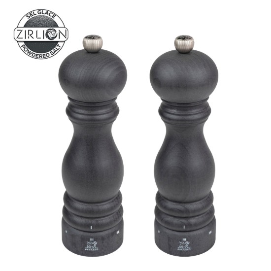 Set 2 rasnite sare si piper, 20 cm, "Paris u'Select Z", Graphite - Peugeot