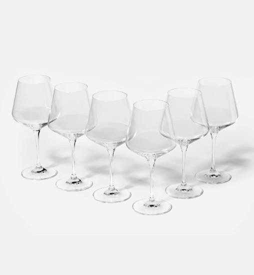 Set 6 pahare vin Chardonnay, sticla cristalina, 560ml, "Avant-Garde" - Krosno