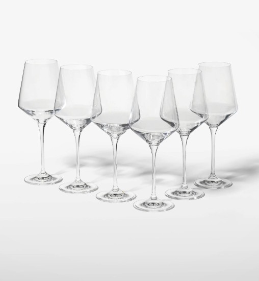 Set 6 pahare vin alb, sticla cristalina, 450ml, "Avant-Garde" - Krosno