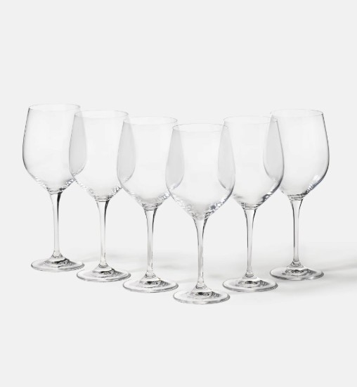Set 6 pahare vin rosu, sticla cristalina, 530ml, "Harmony" - Krosno