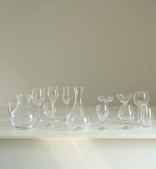 Set 6 pahare sampanie, sticla cristalina, 200ml, "Harmony"  - Krosno