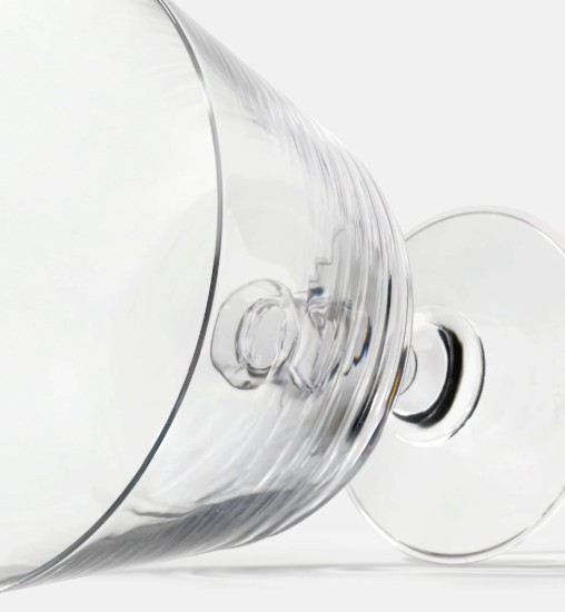 Set 6 cupe inghetata, sticla cristalina, 480 ml, "Krista" - Krosno