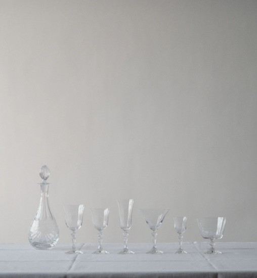 Set 6 cupe inghetata, sticla cristalina, 480 ml, "Krista" - Krosno