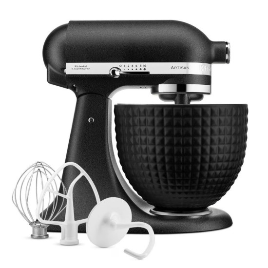 Mixer cu bol 4.7L, Artisan, Model 156, Cast Iron Black - KitchenAid