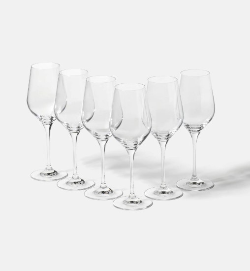 Set 6 pahare vin alb, sticla cristalina, 340ml, "Splendour" - Krosno