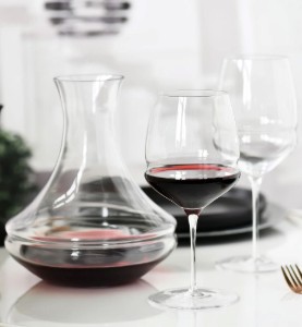 Decantor vin, sticla cristalina, 1,8L, "Inel" - Krosno