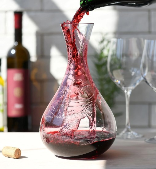 Decantor vin, sticla cristalina, 1,8L, "Harmony" - Krosno