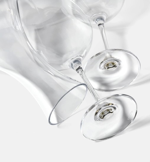 Set servire vin, 3 piese, sticla cristalina, "Harmony" - Krosno