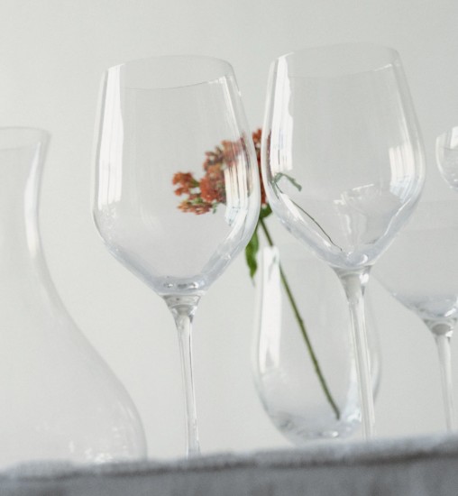 Set servire vin, 3 piese, sticla cristalina, "Harmony" - Krosno