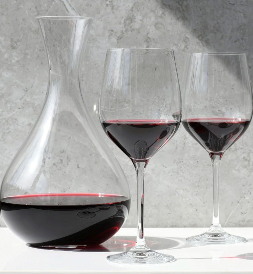 Set servire vin, 3 piese, sticla cristalina, "Harmony" - Krosno