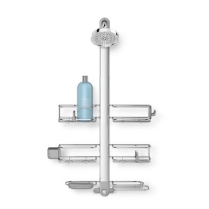 Suport ajustabil XL pentru cabina dus, aluminiu anodizat/inox - simplehuman