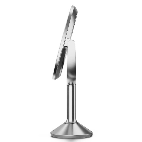 Oglinda cosmetica cu senzor, 23 cm, "Trio", Brushed Stainless Steel - simplehuman