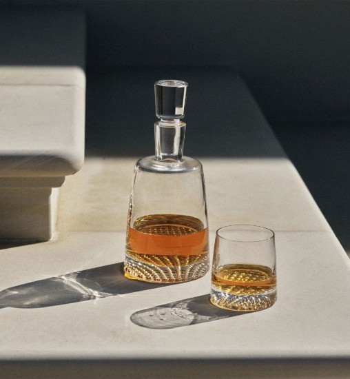 Set 6 pahare whisky, sticla cristalina, 370ml, "Fjord" - Krosno