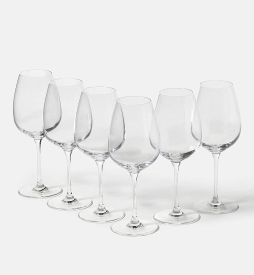 Set 6 pahare vin alb, sticla cristalina, 530ml, "Divine" - Krosno