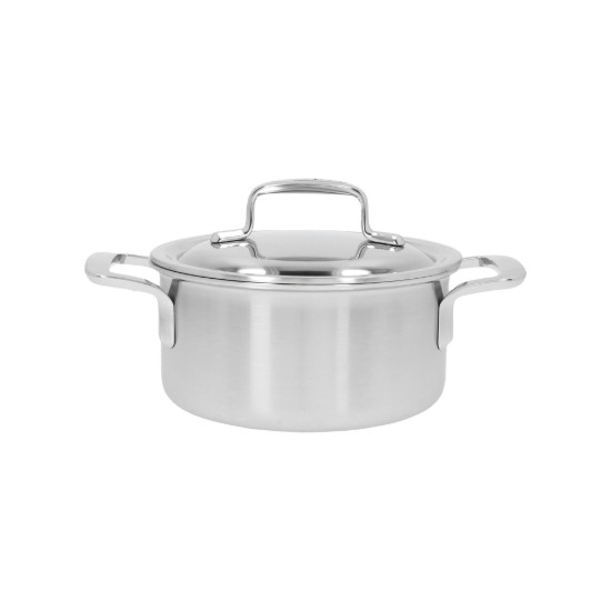 Cratita inox, cu capac, 16cm/1,5L, "5-Plus" - Demeyere